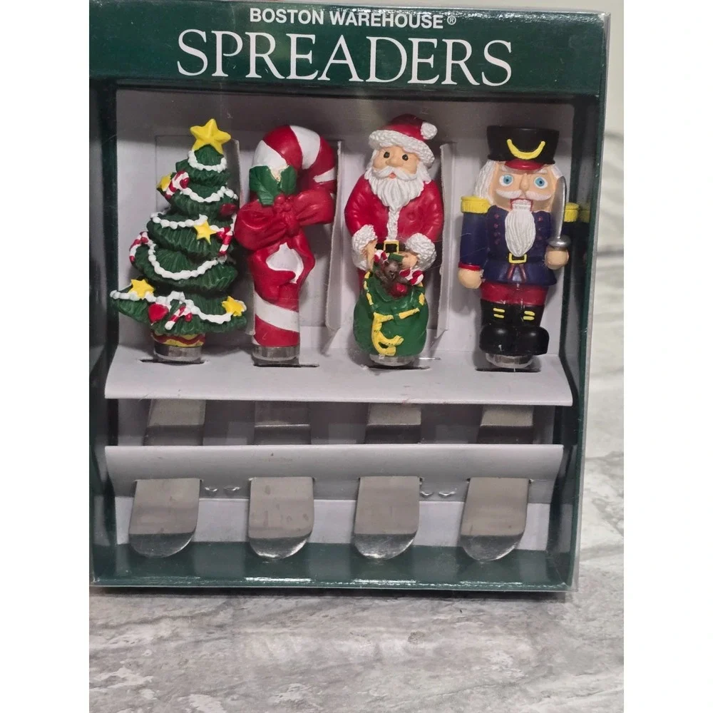 Boston Warehouse Spreaders Set‎ of 8, Christmas Holiday Snowman Theme Serving